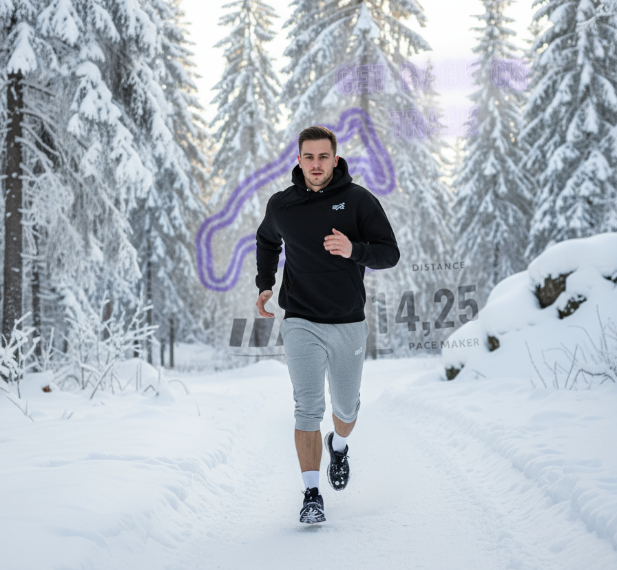 Winter lauf mit meinem Produkten 